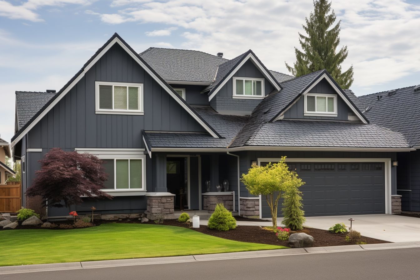 A residential home with a new, affordable, energy-efficient roofing system. A residential home with a new, affordable, energy-efficient roofing system.
